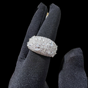 Anillo de Plata de Ley 925 con Incrustaciones de Diamantes Moissanite VVS, Estilo Hip Hop, Lujoso, Unisex - Product Image 5
