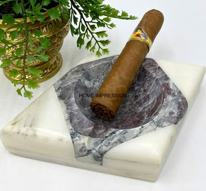 Cendrier en marbre d'aspect attrayant et luxueux forme carrée cendrier fait à la main fini personnalisé Offre Spéciale Pot de cendres de luxe de table - Product Image 1