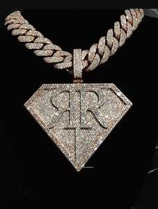 Colgante de Hip Hop de plata 925 de lujo con diamante de moissanita y bolsa de dinero helado diseño personalizado para joyería de fiesta - Product Image 1