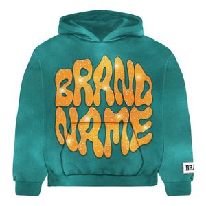 Custom Heavyweight 100% Cotton Sun Faded Y2K Vintage Patch Hoodie Hombres Oversized Distressed Bordado Acid Wash Zip XL Tamaño - Product Image 4