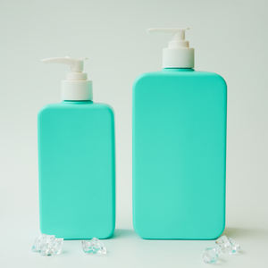 Ensemble de bouteilles en plastique élégantes d'approvisionnement d'OEM pour le shampooing et le nettoyant facial 300ml et 600ml pompe à mousse scellant la conception unique - Product Image 3