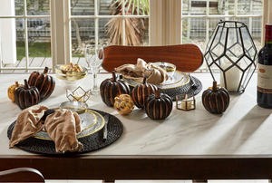 Manteles individuales de ratán tejido a mano con cargador redondo ecológico para el hogar de Halloween, decoración de fiesta - Product Image 5