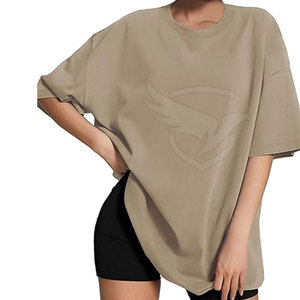 T-shirt surdimensionné de haute qualité à manches courtes Service OEM T-shirt surdimensionné Concevez votre propre logo T-shirt surdimensionné d'été - Product Image 1