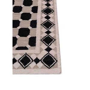 Alhambra Geometric Wool <b>Rugs</b> in Grey & Black Flat Weaves for Home for Hallway Rectangle Striped-ADWL-13159 - Product Image 4