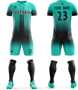 Uniformes de Fútbol Personalizados al por Mayor para Hombre, 100% Poliéster, Conjuntos de Camisetas Transpirables de Secado Rápido, Impresión Digital, Logotipo Personalizado por Sublimación - Product Image 2