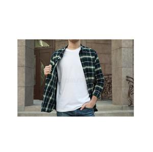 Camiseta de manga corta con capucha para hombre, ropa con cremallera, informal, a cuadros, color blanco, de verano - Product Image 1