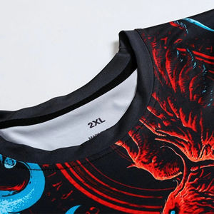 T-shirt de Compression personnalisé de haute qualité pour hommes vêtements de sport à manches courtes pour musculation Gym grande taille incluse - Product Image 3