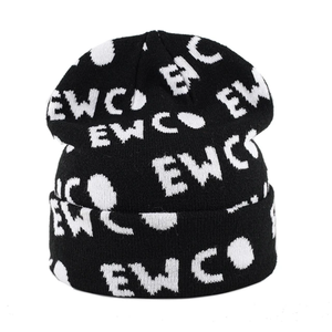 OEM Football Club Équipe Hip Hop Acrylique Coloré Unisexe Chaud Tricoté Chapeaux D'hiver Personnalisé Jacquard Conception logo Gris Bonnet - Product Image 6