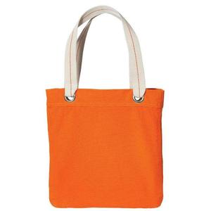 Allie Tote <b>Bag</b> Colorful Cotton Canvas with Durable Interior Lining Eco-Friendly <b>Long</b> Handle for Daily Use Advertising Gifts - Product Image 4