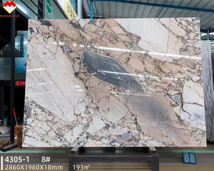 Marbre blanc populaire en forme de dalle d'éléphant, <span class=keywords><strong>pierre</strong></span> de mobilier, marbre Calacatta Viola rose pour le contour du foyer et la table basse - Product Image 2