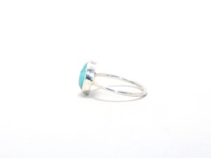 Mejor venta hecho a mano 925 plata esterlina turquesa piedra preciosa anillo Vintage minimalista boda joyería para fiestas IGI certificado - Product Image 4