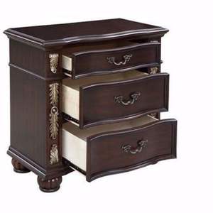 Accessoires de chambre à coucher de haute qualité Meubles de chambre à coucher Table de chevet en bois massif de style classique américain - Product Image 5