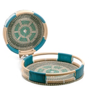 Plateaux de présentation en herbe de mer, plateau à bijoux en herbe de mer artisanal de qualité supérieure pour bague, collier, montre - Product Image 2