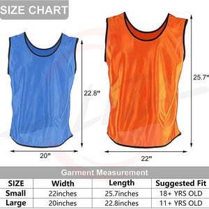 Baberos de equipo de fútbol Deportivo Chalecos de entrenamiento de fútbol personalizados Baberos de entrenamiento reversibles con logotipo personalizado - Product Image 5