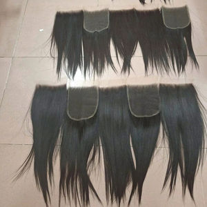 Beau os droit HD dentelle fermeture 5x5 6x6 extension de cheveux humains vierges de haute qualité 12-26 pouces produits capillaires en soie - Product Image 1