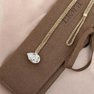 Bracelet en diamant de culture, taille poire, design inspiré de la foi - Product Image 5