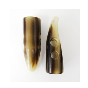 Natural Finish Buffalo and Ox Horn <b>Toggle</b> <b>Buttons</b> for Rustic and Vintage Wear with Custom Logo for Decorations - Product Image 2