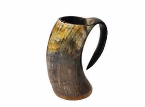 Taza de Cuerno de Búfalo Estilo Animal Rústico, Taza Tradicional Hecha a Mano, Duradera y Personalizable para Entusiastas de los Vikingos - Product Image 2