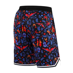 Pantalones cortos deportivos de impresión completa de nuevo diseño, pantalones cortos de sublimación transpirables de verano para hombres con cintura elástica - Product Image 2