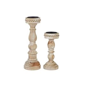 Candelabro de Madera Ecológico Hecho a Mano para Decoración del Hogar, Día de San Valentín, Pascua, Cumpleaños - Elegante Soporte para Velas de Madera - Product Image 2