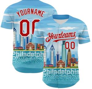 Uniformes de softball imprimés écologiques Tissu en polyester durable Logo personnalisé et conception Prix direct d'usine - Product Image 2