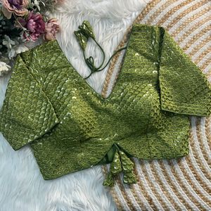 Readymade áo cho phụ nữ Ấn Độ phong cách thêu chuỗi làm việc áo cánh thêu nặng với mẫu đẹp tay áo - Product Image 3