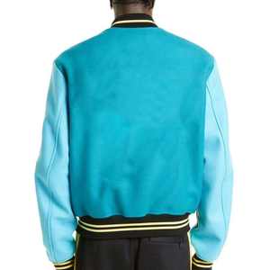 Chaqueta con letras lisas en blanco para hombre, chaqueta con letras de béisbol de algodón personalizada al por mayor para hombre de Pakistán - Product Image 3