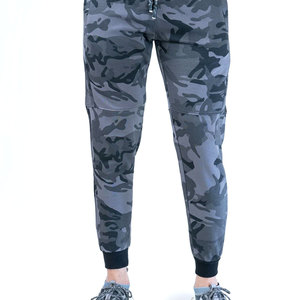 การออกแบบที่พิมพ์สายรัด jogger ผ้าฝ้ายที่ขายดีที่สุดโลโก้ที่กําหนดเองพิมพ์กางเกงวอร์ม Joggers ขนแกะผ้าฝ้าย 100% - Product Image 6