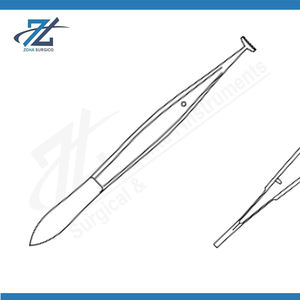Pinces de fixation manuelles de haute qualité Barraquer 102 mm de long 9-10 dents Acier chirurgical inoxydable certifié CE Instruments - Product Image 2