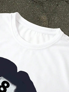 เสื้อยืดคอกลมแขนสั้นผ้าฝ้ายแท้ 100% ระบายอากาศได้ดี สไตล์วินเทจ สำหรับผู้ชาย พิมพ์ลายดิจิทัล กำลังเป็นที่นิยมในปากีสถาน - Product Image 4