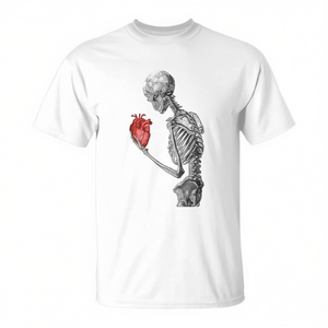 T-shirt Scheletro Sopravvissuto per Sopravvissuti a Colpi Cardiaci - Design Promozionale 'Sono Sopravvissuto al Widow Maker' - Product Image 2