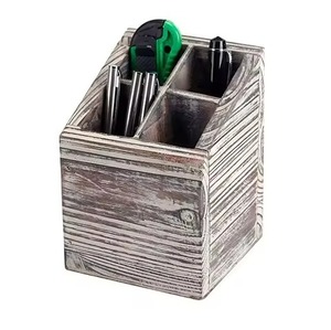Classic Wooden <b>Pen</b> <b>Holder</b> Stand Organizer for Desk Office Home Study Stylish Functional Storage Ideal for Stationery Lovers - Product Image 3