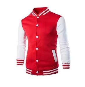 Chaqueta cortavientos Varsity de fabricante de alta calidad para hombre, Mangas de cuero bordadas, chaquetas Varsity Letterman de béisbol personalizadas - Product Image 4
