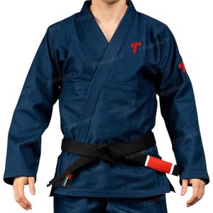 ชุดกีฬาผ้าฝ้าย BJJ สำหรับผู้ชายชุดยูโดผ้าฝ้ายพรีเมี่ยม - Product Image 1