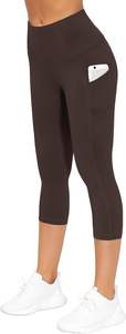 Pantalones de Yoga de Poliamida de Cintura Alta y Larga con Bolsillos, Control de Abdomen, Bloques de Color, Leggings Deportivos para Correr - Product Image 2