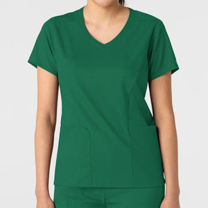 Premium <b>Scrub</b> Uniform Sets for Women Oversize Fit V-neck <b>Scrubs</b> <b>Top</b> & Yoga Jogger Pants with Pockets - Product Image 6