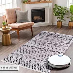 พรมเชนิลล์เน็ตไลน์ โฮม ซอฟท์ รุ่น RW1801 สีเทา 80x150 ซม. ซักเครื่องได้ - Product Image 6