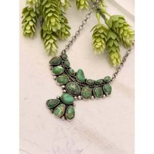 Collier en argent sterling et turquoise dorée Sonoran de Patrick Yazzie pour les occasions de cadeaux - Product Image 3