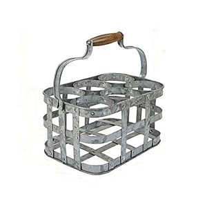 Grande boîte à bouteilles de bière en métal Outils de bar et de pique-nique galvanisés les plus vendus Cage en métal Design Old Antique Finishing - Product Image 3