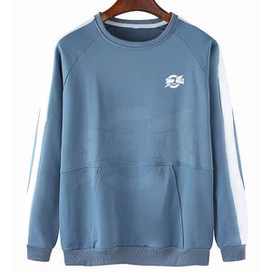 Marque privée personnalisée hommes 100% coton solide pull-over sweats couleur unie de haute qualité pour l'hiver prix usine - Product Image 1