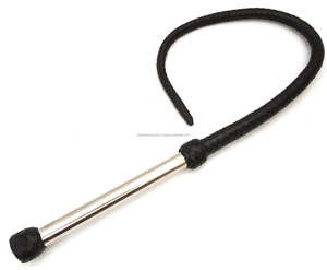 Flogger Bullwhip avec poignée confortable, fouet BDSM en cuir tressé de 35 pouces, fouets authentiques - Product Image 6