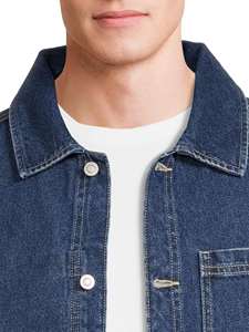 Veste en jean vintage de qualité supérieure pour homme, surdimensionnée, décontractée, streetwear, délavée, devant déchiré, pour un usage quotidien, tenues tendance - Product Image 5