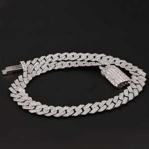 Collar de Cadena Cubana de Lujo con Moissanita de 30 Quilates en Rodio, Joyería Ortodoxa de Estilo Hip Hop, Aspecto de Diamante VVS, Regalo para Fiestas, Plata de Ley - Product Image 2