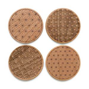 Best quality wooden and walnut coasters - Product Image 1