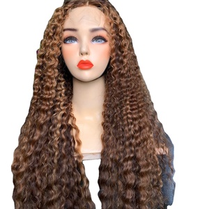 Perruque en cheveux humains Remy du Vietnam, grandes boucles colorées, tissage de cheveux humains, extension à trame unique, dentelle HD, bonne qualité, vente en gros - Product Image 6