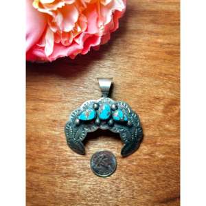 Colgante Vintage Chimney Butte Golden Hill y de Plata de Ley con engaste de bisel - Product Image 2