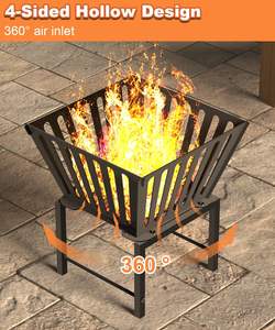 Brasero Moderno para Exteriores, de Hierro Forjado, a Gas Natural, Portátil, para Jardín, Ambiente de Patio, Uso en Reuniones, Precio al por Mayor - Product Image 5