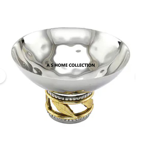 Nordic Style Round Shape <b>Enamel</b> Coated Aluminium Metal Decorative Bowl Set of 3 With <b>Tray</b> Customize Size For Food Serving - Product Image 2