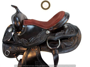 Selle Western personnalisable de haute qualité en cuir véritable léger fabriqué à la main de qualité supérieure pour la performance de rodéo de course de baril - Product Image 5