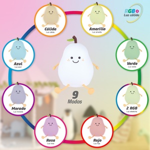 หลอดไฟ LED สำหรับเด็ก รูปทรงลูกแพร์ 1W RGB (GSC 202800012) - Product Image 3